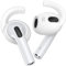 Gcioii 3 Paia Ganci per le orecchie compatibili con AirPods 3 Auricolari Antiscivolo Gommini Auricolari Accessori [Aggiunta Custodia Porta] Compatibile con Apple AirPods 3 2021 (Bianca,Medio)