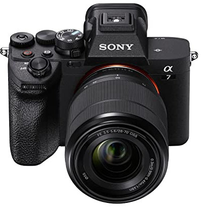Sony α 7 IV | Mirrorless Full Frame Camera with 28-70 mm Lens (33 MP, Real-time Auto Focus, 10 fps, 4K60p, Tilting Touchscreen, Z Battery), Black (Refurbished)