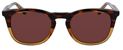Calvin Klein Unisex Adult Sunglasses CK23501S - Brown Havana with Solid Brown Lens