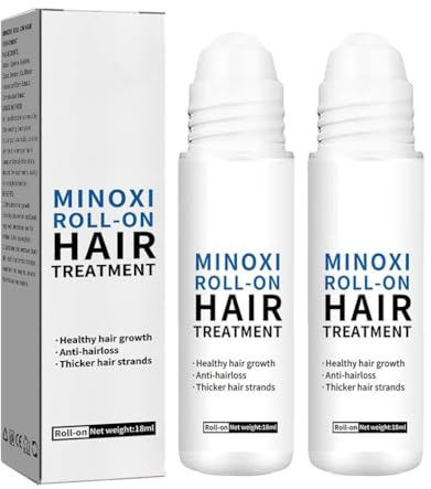 2PCS ScalpRevive Min_oxidil Growth Roller,Roll-on Haarkur Haarwachstumsserum,Min_oxidil Roll-on Haarkur zum Aufrollen,Natürliches Pflegendes Haar Scalp Öl für Frauen & Männer,Serum für Haarausfall