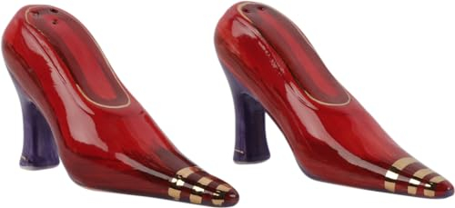 Red High Heel Shoe Salt and Pepper Shaker Set - Perfect for Kitchen Decor and Table Settings - Salt and Pepper Shakers Set