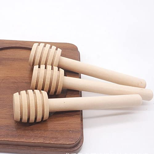 10 cucchiaini in legno per miele, cucchiaini per marmellata e sciroppo d'acero, 8 cm, in legno naturale