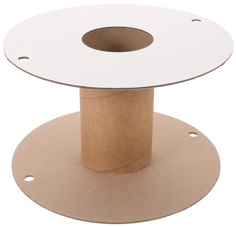 Hemobllo 250mm Cord Storage Reel, Heavy Duty Paper Cable Spool for Wire, Rope, and Extension Cords, Empty Wire Winder for Industrial Packaging and Home Cable Management