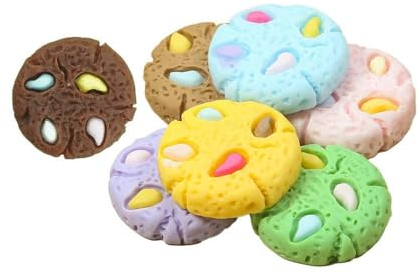 GIVBRO 10 Stück Miniatur-Lebensmittel, Miniatur-Kekse, Puppenhaus-Lebensmittel, Küchenzubehör, Spiel-Lebensmittel, Spielzeug (zufällig)