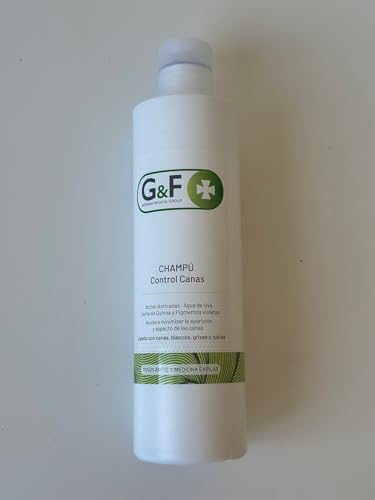 Champú control Canas. Ayuda a minimizar la aparición y aspecto de las canas. Champús anticanas. Shampoo. Champú natural contra las canas en envase de 300ml. Para el cuidado diario del cabello.