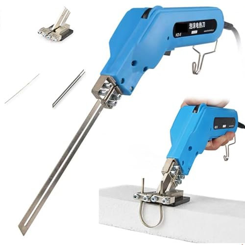 150W Electric Hot Melting Cutter, 110V/230V Hand Held Foam Grooving Carving Knife, 16 Steps Temperature Adjustment, with Small Slotting Board, Heating Knife for Sponge Cloth Canvas Ribbon Nylon Rope