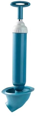 Drucktoiletten-Entstörer, Hochdruck Toilettenkolben, Toiletten Pümpel,Rohrreiniger,WC Verstopfung Entfernen WC pümpel Toilet Plunger für Toilette/Waschbecken/Badewanne/Bodenablauf (Blau)