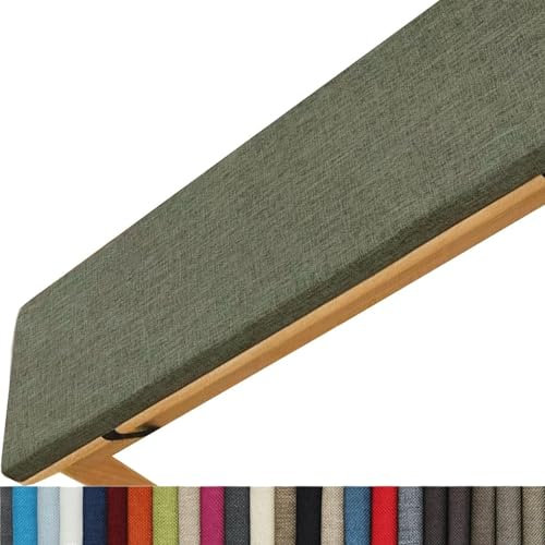 LinFortune Bankkissen Bankauflage Stuhlkissen Indoor/Outdoor Dickes Schaukelkissen für die Veranda mit Bändern rutschfeste Terrassen-Sofa-Bankauflage für Gartenmöbel Liegebank (@1,80 x 40 x 5 cm)