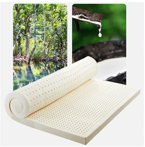 Matelas En Latex 100% Naturel – Fermeté Moyenne – 7.5 cm Langlebig Und Nicht Leicht Zu Kollabieren Matratze Topper, Natürliche Latex -Matratze,7.5cm,80x190cm(31.5x75in)