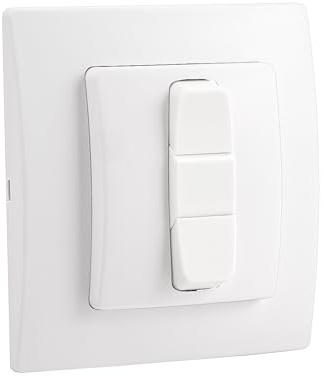 12V Switch for Roller Blinds - DC59C Single Pole On/Off Control - Compatible with RV Blinds, Roller Shutters, Awnings, Boats & 12V Accessories - Up/Stop/Down