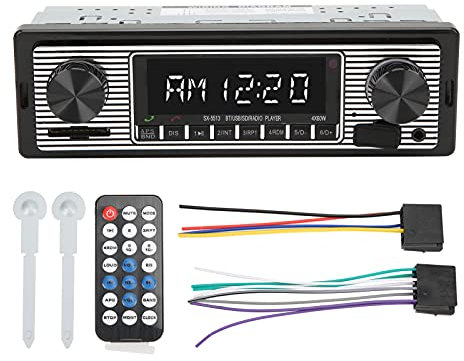 Greensen ATR Stéréo Radio, Récepteur Multimédia Auto Player High Performance 100W 12V Universal avec Télécommande pour Le Système Audio Automobile