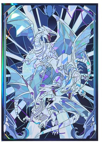 50 Stück YGO Kartenhüllen Sammelkarten Hüllen Japanese Size Hüllen kompatibel mit TCG Karten Anime Card Sleeves 63x90 mm