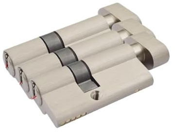 Cilindro di sicurezza standard in ottone - Chiave maestra for serrature di porte interne ed esterne - Cilindro di sicurezza antifurto da 90 mm(Double-end,90mm 1PCS)