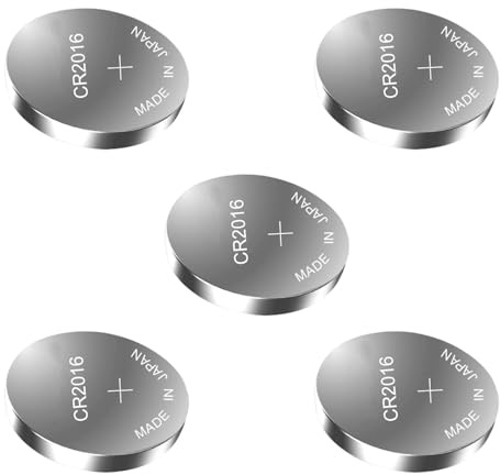 CR1616 3 Volt Knopfzellen ideal für Fernbedienungen und Haushaltsgeräte LR41 LR44 CR2025 Lithium-Batterien Auto-Fernbedienungsbatterien Ersatz 5 Stück