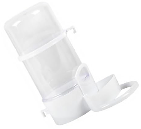Hohopeti Transparent Automatic Hamster Feeder Small Pets Food Dispenser Food Holder for Hedgehogs Guinea Pigs with Safe Rounded Edges Easy to Observe Level