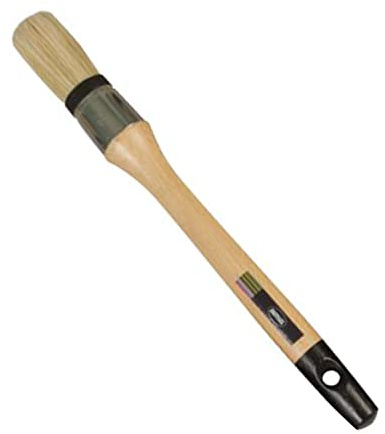 Amig - Brocha Prensada de Cerda Pura y Sintética - Ø 29 mm - Uso General - Acabado Óptimo - con Virola de Acero Inoxidable y Mango de Madera Barnizada