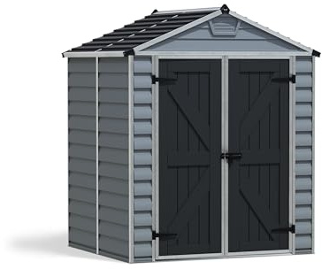 Canopia by Palram Abri de Jardin en Kit Skylight 2.8m², Cadre en Aluminium, Panneaux en Polycarbonate, Gris
