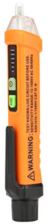 PEAKMETER PM8908C Détecteur NCV Stylo testeur de tension avec indicateur LED AC12-1000V Testeur électrique Détecteur de tension