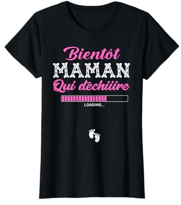 Future Maman qui déchire Cadeau Grossesse Femme Enceinte T-Shirt