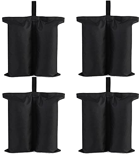 Dongawin pour Pieds de Tente Pop-up, Parasol, Meubles de Jardin - Noir, 4pcs-petit