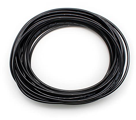 SRJQXH Tuyau pneumatique de diamètre extérieur 6 mm / diamètre intérieur 4 mm, longueur 10 m, tuyau en polyuréthane noir, peut être utilisé pour les outils pneumatiques
