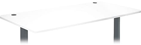 Mendler Tischplatte HWC-D40 für Schreibtische, Schreibtischplatte, 160x80cm MVG-Zertifiziert - weiß