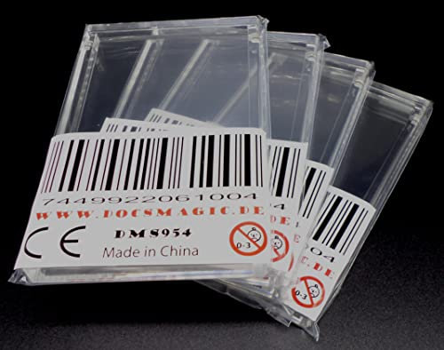 docsmagic.de 4 x Acrylic Display for Booster Pack Screwdown - UV Safe - PKM MTG YGO - Display Case