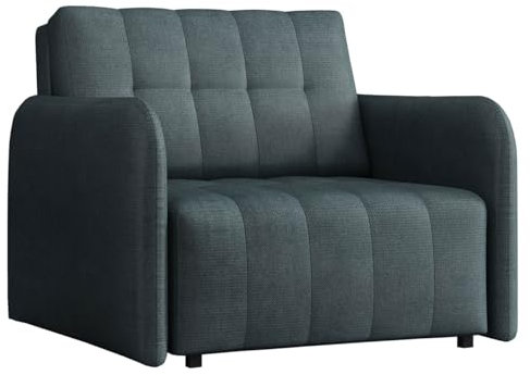 Mirjan24 Sofa Viva Grand I mit Schlaffunktion, einsitzer Schlafsofa mit Bettkasten, Polstersofa, Farbauswahl Bettsofa/Couch, Wohnlandschaft (Paros 6)