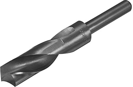 QUARKZMAN Spiralbohrer 23mm Bohrerdurchmesser Hochgeschwindigkeits Stahl | 1 Stück, 9341 Reduzierte Schaft, Für Industrie Haus Aluminium Metall, Nitridbeschichtet Schwarz, Spiralbohrer