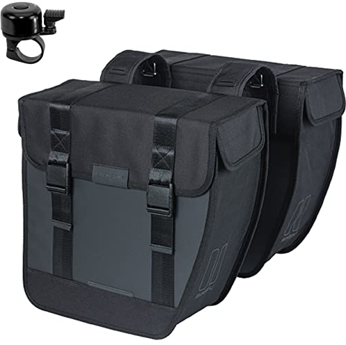 Basil Tour XL Fahrrad Waterproof Doppeltasche Tasche Gepäckträgertasche 35 Ltr. inkl. Fahrradklingel