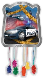 CONVER PARTY - Piñata Police Party - Artículos para Fiestas - Fiestas Infantiles, Cumpleaños y Celebraciones - Decoración de 33x28 CM