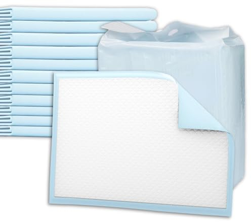 Vitamed Inkontinenzunterlage 40 x 60 cm, hautfreundliche Baby- und Wickelunterlage, Welpenunterlage, Krankenunterlage aus Vlies, leichte Inkontinenz Betteinlage 6-lagig in Blau (100 Stück)