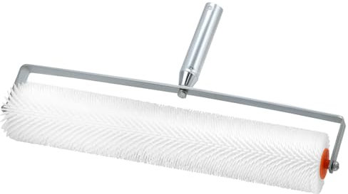 QWORK® Entlüftungsroller 50 cm mit spritzschutz, 21 mm stachellänge, stachelwalze, zum entfernen von blasen und für glatte oberflächen