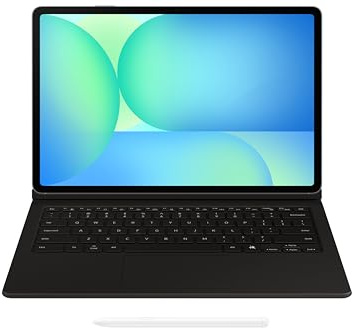 Samsung Galaxy Tab S10 FE+ Clavier (avec pavé Tactile) pour Galaxy Tab S10 FE+ – Touche AI pour Galaxy Tab S10 FE+, Plate-Forme Amovible, expérience Semblable à Un PC, Partage de Clavier sans Fil