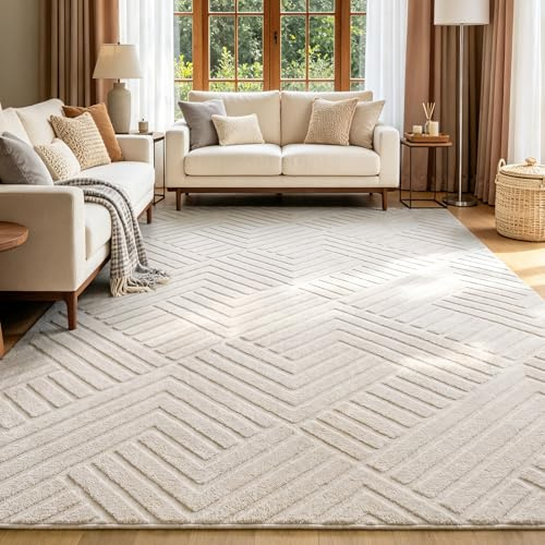 Enyhom Tappeto Grande Salotto Moderno Pelo Corto 200 x 300 cm Effetto 3D Tappeto Camera da Letto Antiscivolo Lavabile in Lavatrice Tappeto Soggiorno per Salotto, Sala da Pranzo, Cameretta dei Bambini