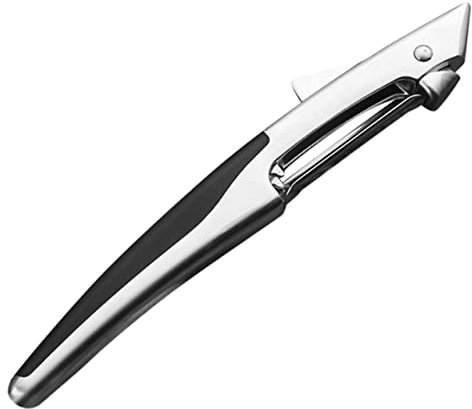 SMASOLO 1pezzi Pelapatate per Frutta e Verdura in Lega di Zinco da Cucina Resistente a Deformazioni e Danni Comodo da Impugnare Design Semplice Linee Morbide