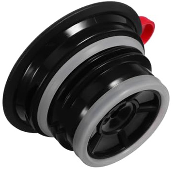 Luxshiny Universal Replacement Coffee Carafe Lid Black Red Plastic Pot Lid Handle Knob Grip Thermal Insulation Coffee Pitcher Cover Compatible Drink Dispenser and Kettle Accessories for Kitchen Use