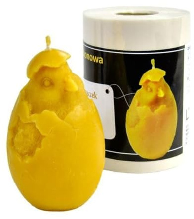 LYSON Kerzengießform Silikonform Hähnchen in einem Ei Höhe 10,9 cm Silikon Kerzenform für Sojawachs Bienenwachs Gips Seifer Aromatherapie Kerzenherstellung Bienenwachskerzen Geschenkidee