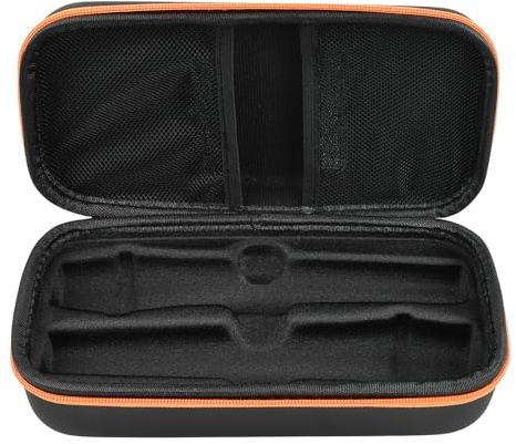Astralong Funda para Micrófono Rígida, Bolsa para Micrófono con Separación de Ranuras, Estuche para Micro Inalámbrico, Funda de Almacenamiento para Batería Recargable, Receptor, Adaptador (Solo Caja)