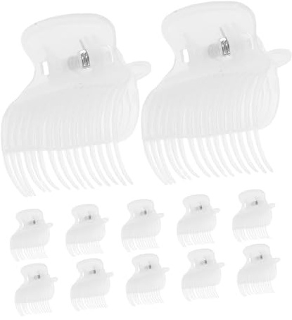 TOPBATHY 12 Stück Teiliges Hot Roller Hair Claws aus Hitzebeständige Styling Klammern für Haartypen Effektiver Hitzeschutz Glatte Oberfläche Zeitsparend für Damen und Mädchen