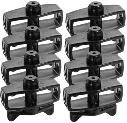 Veemoon Lot de 8 Tendeurs de Câble en Plastique Noir Outil de Tension Portable pour Clôture Électrique et Jardin Résistant aux Intempéries Adapté au Fil Plastique et Câble Métallique