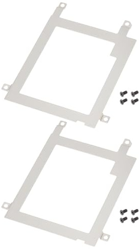 ECSiNG Lot de 2 supports de disque dur SATA pour ordinateur portable HDD/SSD compatible avec Dell Latitude E7440 Cadre en métal avec vis