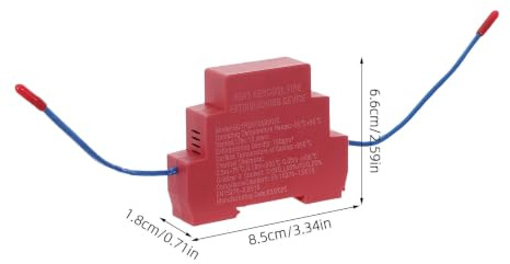 Outanaya Extincteur Automatique à Aérosol Chaud Rond 20g Rouge en Plastique pour Moteur de Voiture Installation Facile et Suppression D'incendie Automatique pour Bureau ou Domicile
