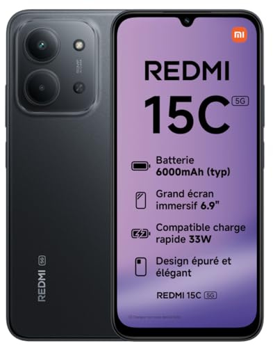 XIAOMI Redmi 15C 5G 4/128 Negro