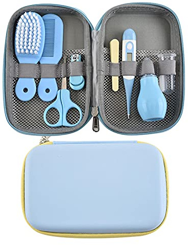Babypflegeset, Baby Healthcare And Grooming Kit, 8 Pcs Baby Erstausstattung Pflegeset Neugeborene Mit Tragetasche Sicherheit Baby Nagel Kit Für Neugeborene Säugling Kleinkind Gesundheitswesen & Pflege