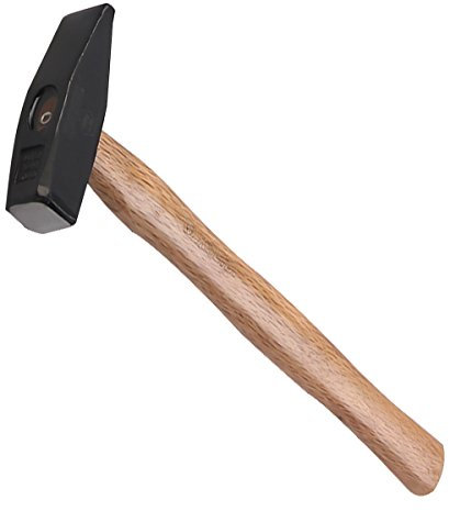 KSEIBI 271075 Machinist Engineers Hammer, Forged Steel Cross Peen Sheet Metal Hammer, Blacksmith Forging Tools (Wooden Handle, 1.10 lb / 500 grams)