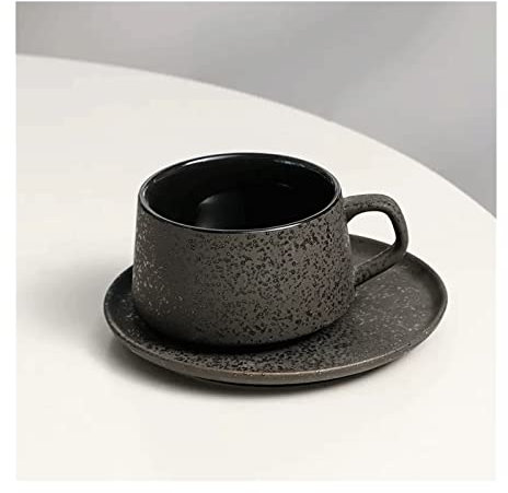 DYPASA Tazas Juego de Tazas de café de cerámica, Taza de café con Leche, Taza de té de la Tarde, Taza de Agua Creativa for Oficina Taza de cerámica (Size : A)