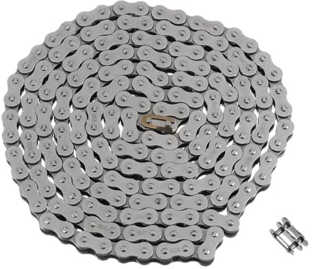 uxcell 05B Metric Standard Roller Chain, 5 Feet Carbon Steel Chains 8mm Industrial Roller Chain Drive Chain for Motorcycle Bicycle Industrial Machinery -190 Links