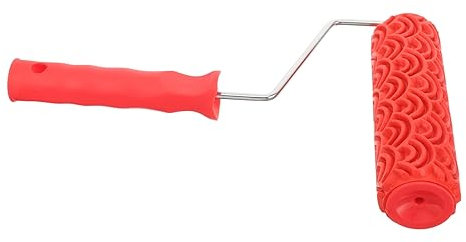 BESTonZON Strukturierter Farbroller Zum Wandanstreichen Präziser Musterroller Aus Flexiblem Gummi Für Dekorative Diy Wandgestaltung Und Professionelle Texturmalerei Wiederverwendbar Und Groß