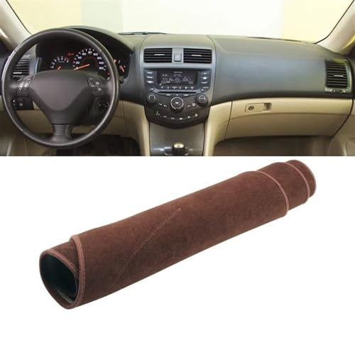 Car Interior Accessories Für Accord 7. 2003 2004 2005 2006 2007 Auto-Armaturenbrett-Abdeckung, Vermeidung Von Licht, Sonnenschutz, rutschfeste Matten Centre Console Dashboard Cover (Color : Brown LHD